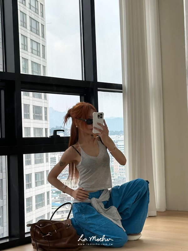 滾邊透膚背心+小外套SET